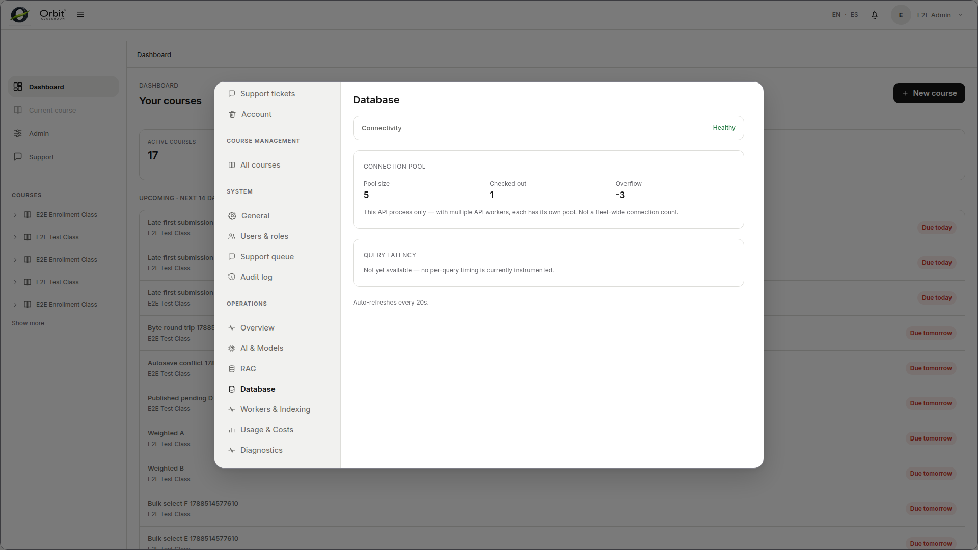 Database operations