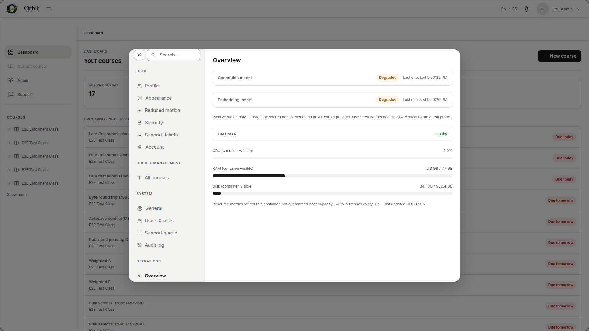 Operations overview